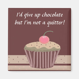 Imã Cupcake de Chocolate com Dito