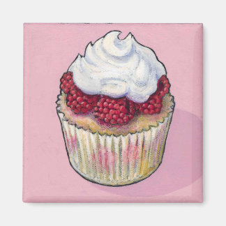 Imã Cupcake de framboesa
