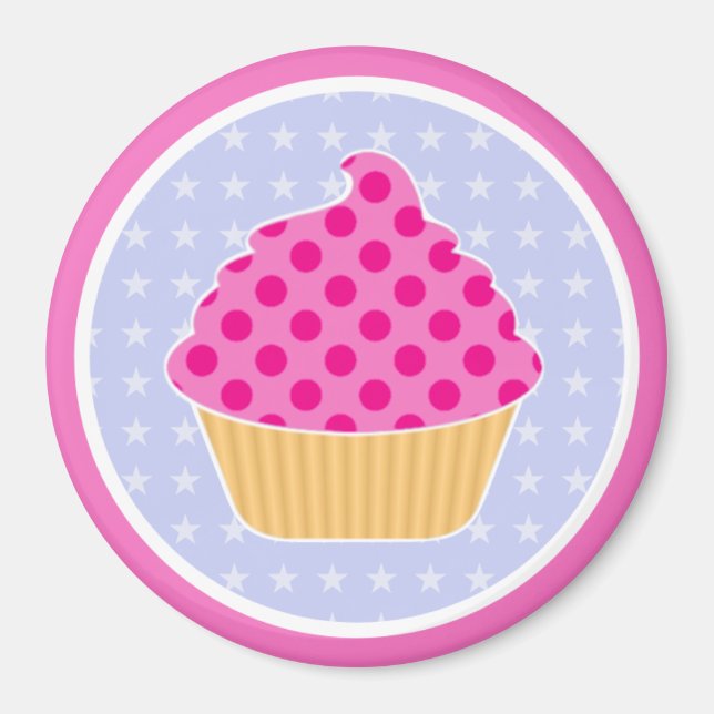 Imã Cupcake de Kawaii (Frente)