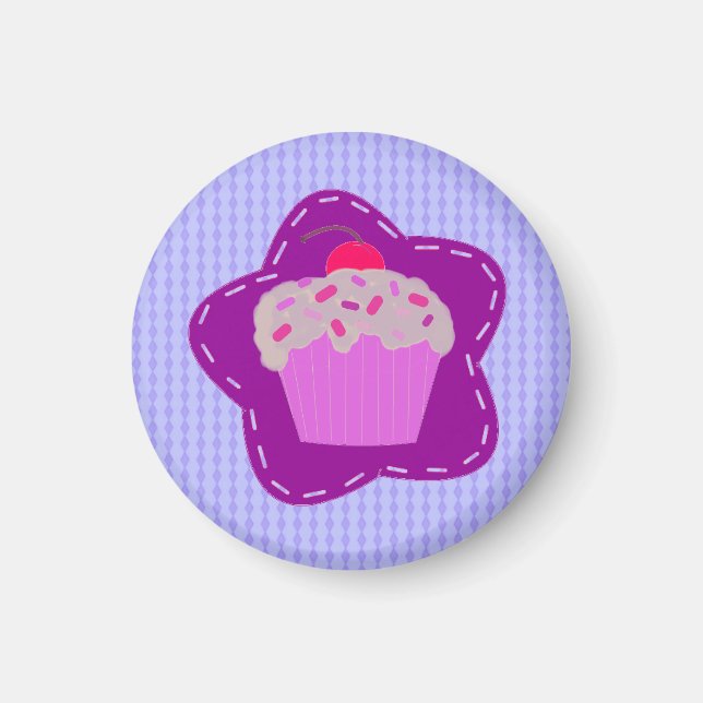 Imã Cupcake Glacê (Frente)
