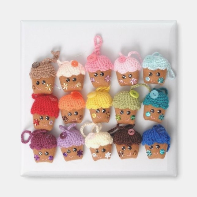 Imã cupcake kawaii (Frente)