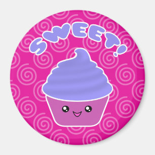 Imã Cupcake Kawaii doce