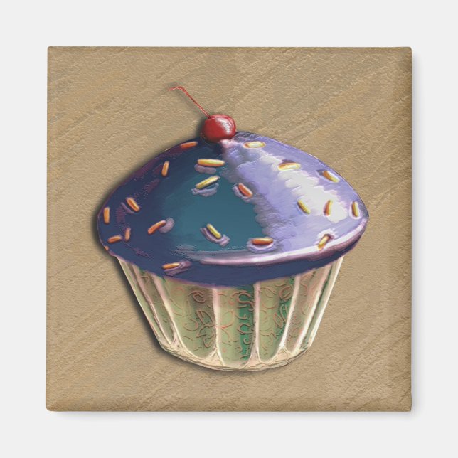Imã Cupcake metálico (Frente)