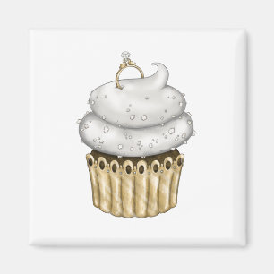 Imã Cupcake Noivado doce