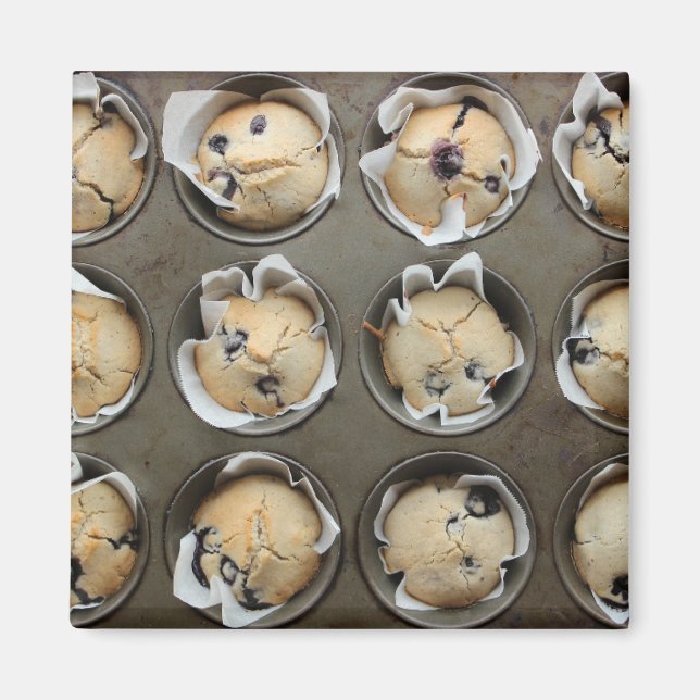 Imã Cupcake para panificação de cozinha de Blueberry M (Frente)