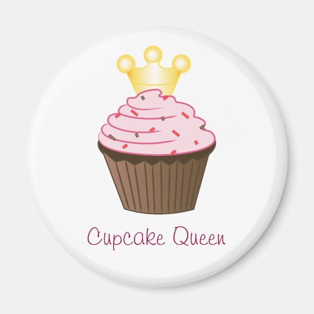 Imã Cupcake Queen Magnet (Frente)