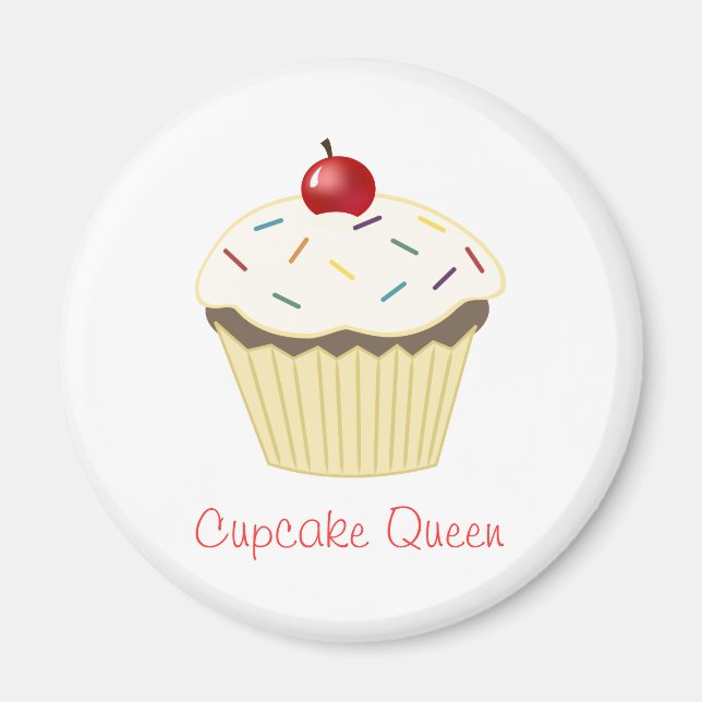 Imã Cupcake Queen Magnet (Frente)