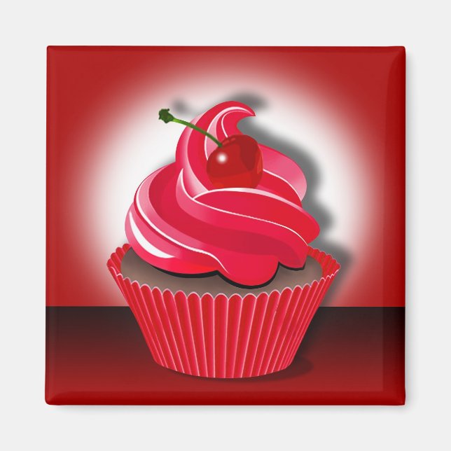 Imã "Cupcake Spotlight" de Cheryl Daniels (Frente)