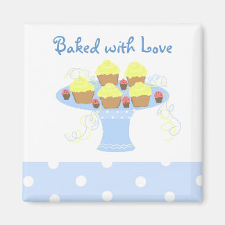 Imã Cupcakes Assados com Amor