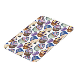 Ímã Cupcakes de aquarela