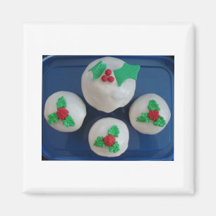 Imã Cupcakes de Natal