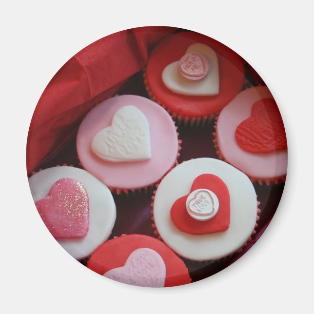 Imã Cupcakes do namorados (Frente)