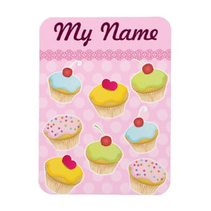 Ímã Cupcakes personalizados