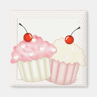 Imã Cupcakes rosa