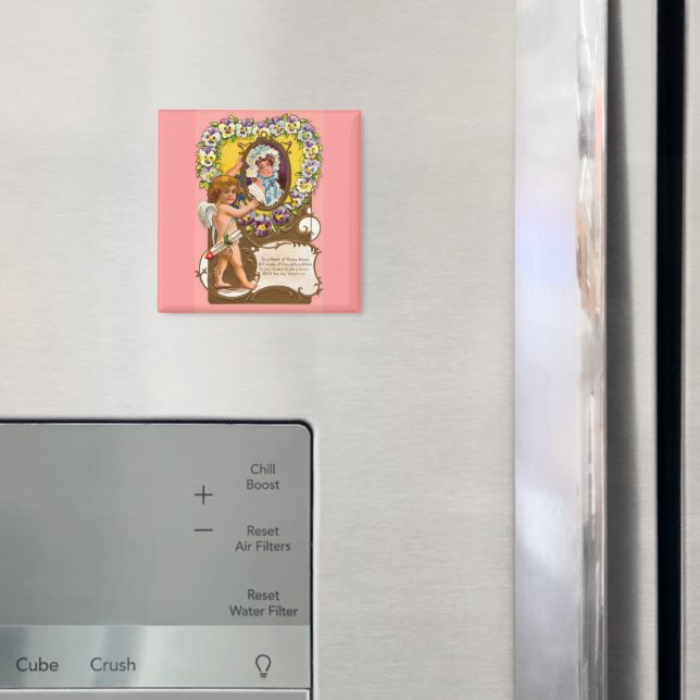 Imã Cupid Vintage Valentine’s Day (In Situ (Fridge))