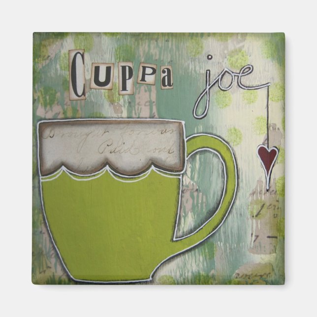 Imã "Cuppa Joe" Magnet de Nancy Lefko (Frente)
