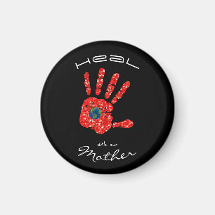 Imã Cura com a nossa Mãe Terra MMIW Preto