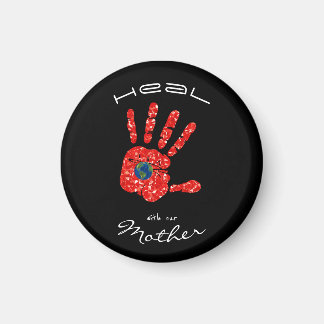 Imã Cura com a nossa Mãe Terra MMIW Preto