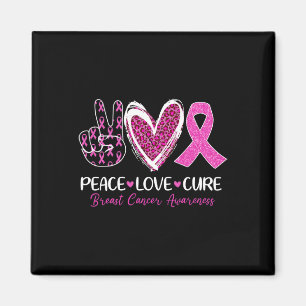 Imã Cura do Amor Laço Rosa da Conscientização do Cânce