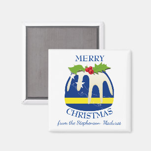 Imã CURAÇAO Korsou Pudim de Ameixa Festivo Natal