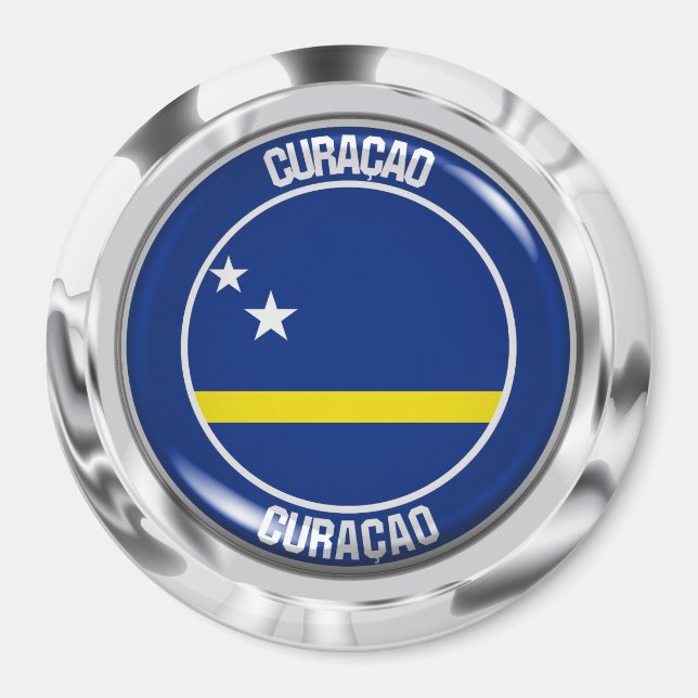 Imã Curaçao Round Emblem (Frente)