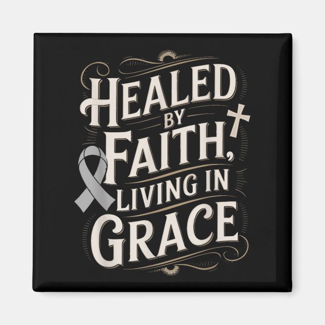 Imã Curada fé vivendo Grace Diabetes Consciência (Frente)