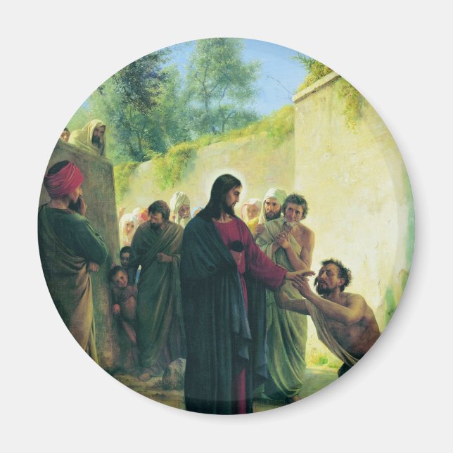 Imã Curando o Cego de Carl Bloch (Frente)