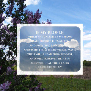 Ímã Curar sua terra, se minhas Pessoas, 2 Crônicas 7:1