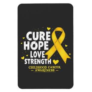 Ímã Cure Hope Ame Forte Consciência do Cancer Infantil