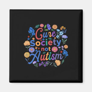 Imã Cure Sociedade Não Conscientização do Autismo Flor