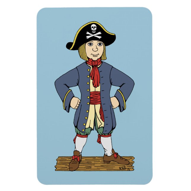 Ímã Curioso Pirata (Vertical)