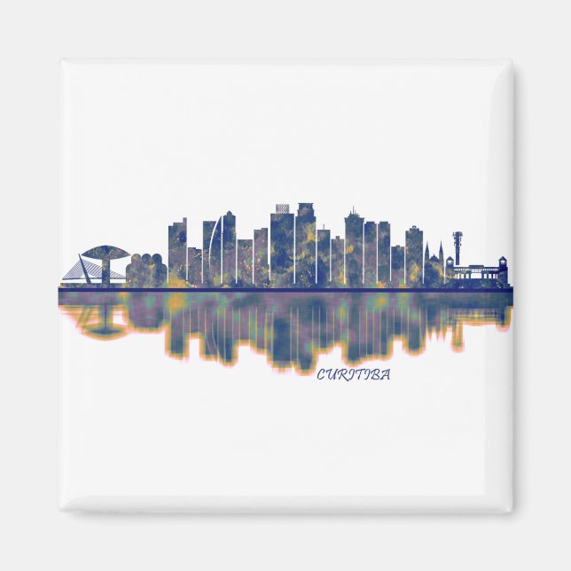 Imã Curitiba Skyline (Frente)
