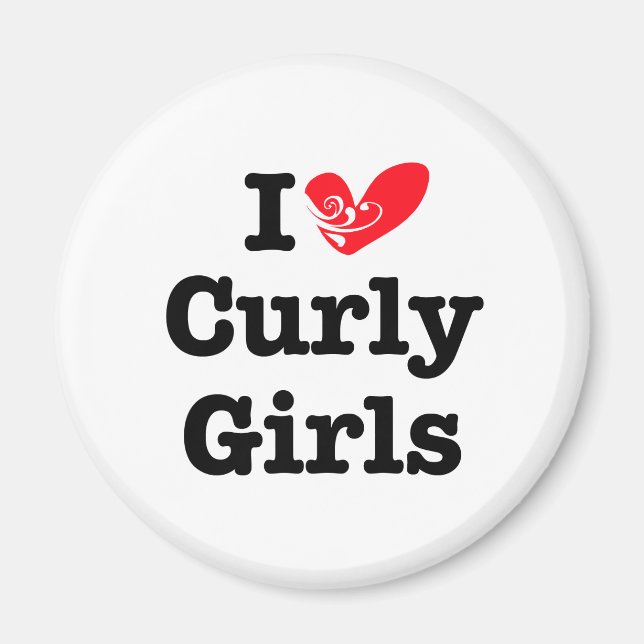 Imã Curly Girls Love (Frente)