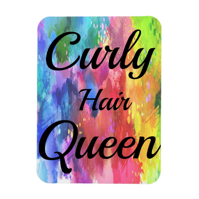 Ímã Curly Hair Queen (Vertical)