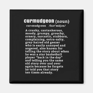 Imã Curmudgeon (versão bysketbyll) Diversão Cidadão Ma