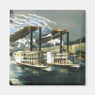 Imã Currier & Ives - Magnet - Campeões do Mississippi