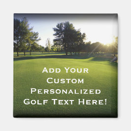 Imã Curso de Golfe Verde no amanhecer