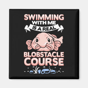 Imã Curso de obstáculos de natação masculino blobfish