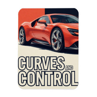 Ímã 🧡 Curvas de Carro Esportivo e Controle