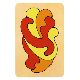 Ímã Curvas de Embrasão (Amarelo, Vermelho, Laranja)