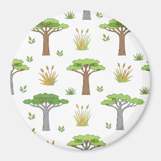 Imã Cushion Africano Savanna Trees and Grasslands