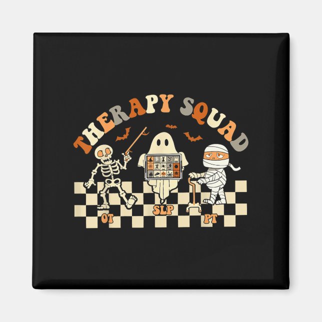 Imã Custo da Enfermeira de Halloween Com Pt Ghost Quad (Frente)