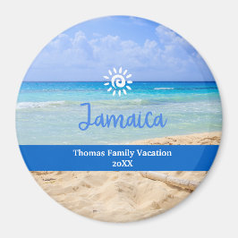 Imã Custom Family Jamica Vacation Christmas