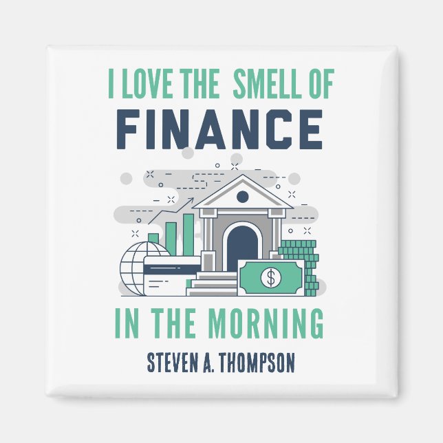 Imã Custom Funny Finance Magnet (Frente)