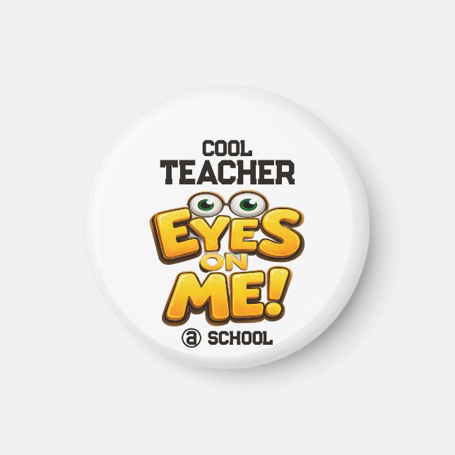 Imã Custom Funny Teacher Gifts  Personalized by School (Frente)