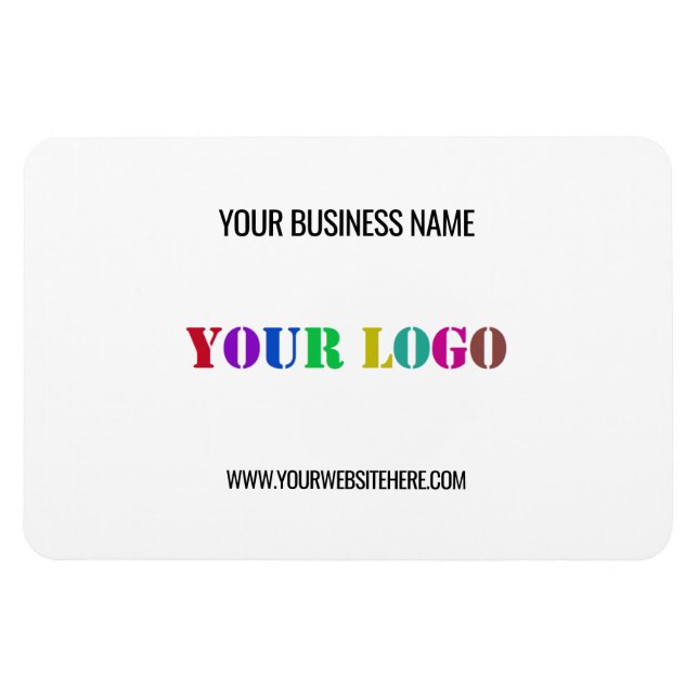 Ímã Custom Logo Name Website Promotional Personalized (Horizontal)