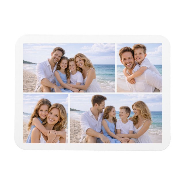 Ímã Custom Personalized Family Photo (Horizontal)
