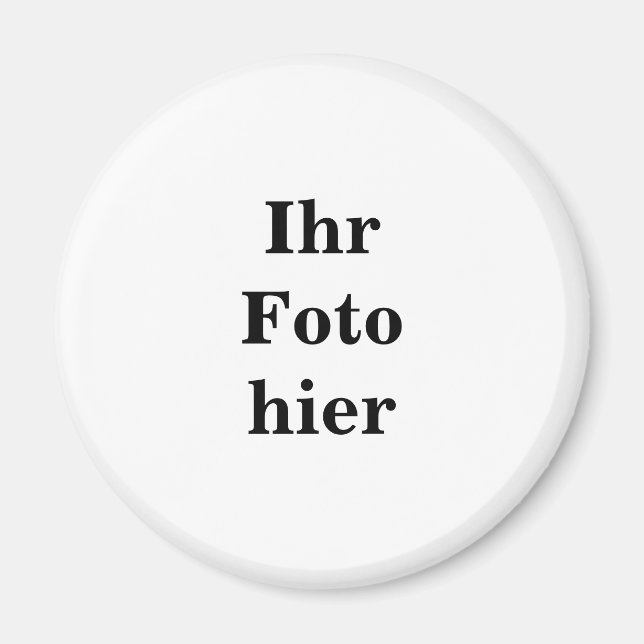 Imã Custom photo name personalized íman (Frente)