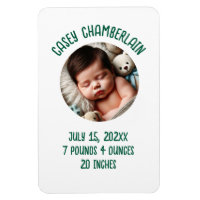 custom photo newborn baby announcement
