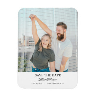 Ímã Custom Picture Save the Date fridge magnet